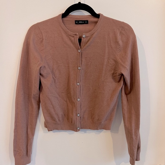 Zara Sweaters - Zara Cardigan with sparkly buttons